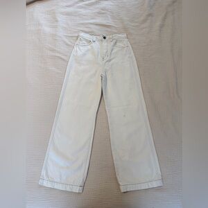 Reformation Wilder High Rise Wide Leg Cropped Jean